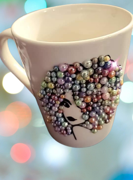 Custom bling coffee mug