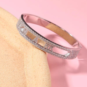 Personalize sliding ice letters bracelet